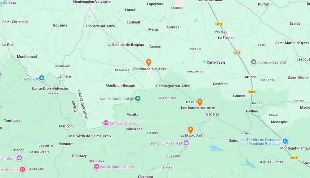 carte ariège